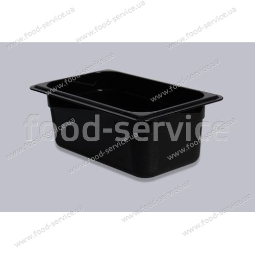 Гастроёмкость из поликарбоната черная GN 1/4-100 GastroPlast